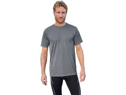 Základní pánské funkční tričko na sport a volný čas James and Nicholson (Barva žlutá neonová, Velikost 3XL)