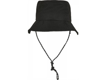 Odolný nastavitelný klobouček Flexfit 100 % polyester (Barva černá, Velikost one size)