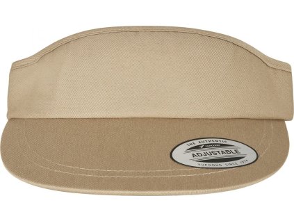 Rovný kšilt Flexfit proti slunci s rovným (Barva khaki, Velikost univerzální)