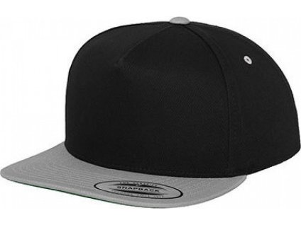 Dvoubarevná 5-panelová snapback kšiltovka Flexfit