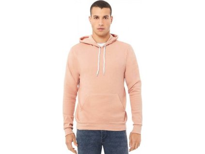 Unisex měkká klokanka Bella Canvas z lehké polybavlny s fleecem na rubu (Barva černá, Velikost L)