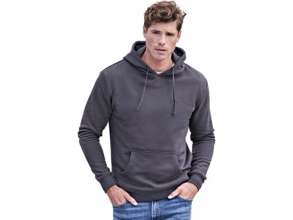 Příjemná pánská klokanka z organické bavlny Tee Jays 280 g/m (Velikost XS, Barva černá)