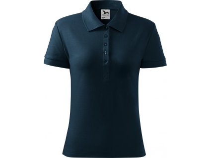 Dámská bavlněná polokošile Malfini 170 g/m (2. jakost) (Velikost XXL, Barva modrá námořní)