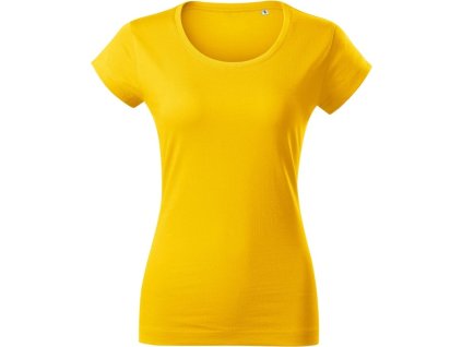 Bavlněné tričko Viper Free s hlubším výstřihem (Velikost XS, Barva žlutá)