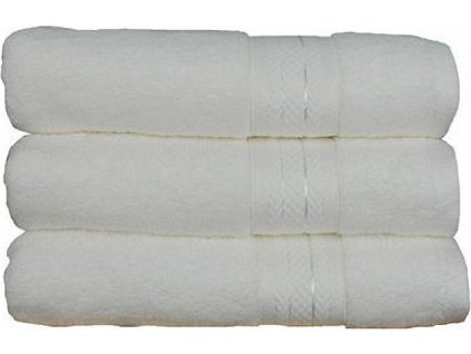 Ručník z prvotřídního organického bambusu 50 x 100 cm (Velikost 50 x 100 cm, Barva bílá)