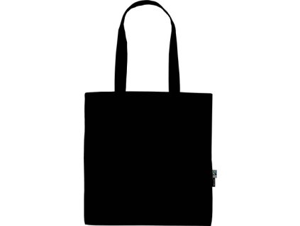 Fairtrade nákupní taška Neutral z organické bavlny s dlouhými uchy (Velikost 38 x 42 cm, Barva černá)