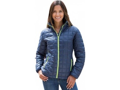 Zimní bunda s integrovanou kapucí a prošívaným polstrováním (Velikost XS, Barva černá - šedá)