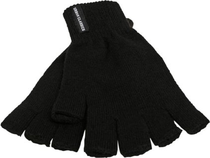 Bezprsté hřejivé rukavice z akrylu, 2 páry (Barva černá, Velikost L/XL)