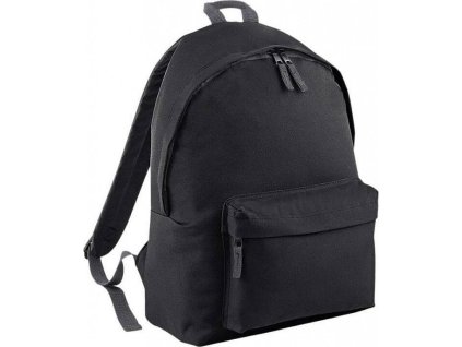 Maxi fashion batoh se zadním polstrovaným dílem 22 l (Barva černá - šedá grafitová, Velikost 34 x 45 x 23 cm)
