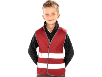 Dětská reflexní vesta na suchý zip (Velikost S (4-6), Barva žlutá fluorescentní)