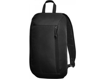 Sportovní lehký batoh Flow s přední kapsou na zip (Barva černá, Velikost 22 x 40 x 11 cm)