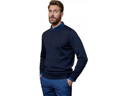 Přiléhavý vlněný merino svetr Tee Jays (Barva černá, Velikost 3XL)