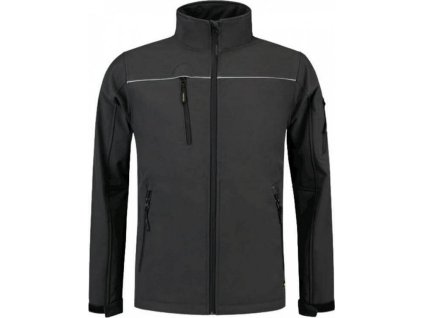 Luxusní unisex 3 vrstvá softshellová bunda se stojáčkem (Barva černá, Velikost 3XL)