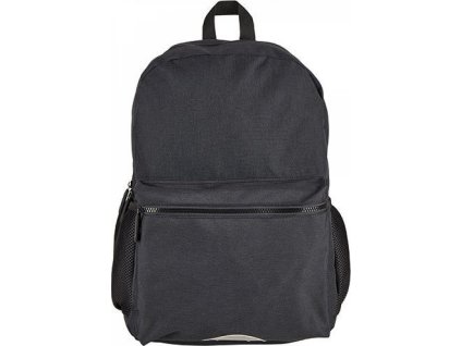 Černě žíhaný městský batoh Ottawa z pevného ripstopu 25 l (Barva černá, Velikost 45 x 32 x 16,5 cm)