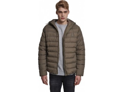 Prošívaná zimní Bubble bunda Urban Classics (Barva asfaltová, Velikost 3XL)