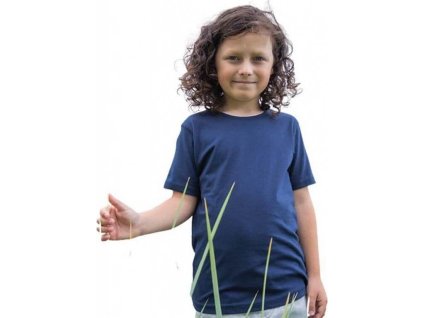 Dětské tričko Super Soft (Barva černá - šedá melange melír, Velikost 8-9 let )