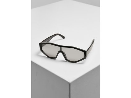 Sluneční brýle Lombok s hranatými obroučkami (Velikost one size, Barva černá - stříbrná)