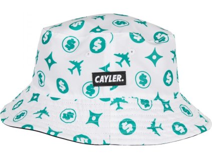 Oboustranný klobouček Bucket, bílý vs. černý (Velikost one size, Barva bílá - mc)