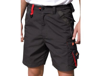 Pracovní technické kapsáčové kraťasy Result (Velikost XS (30), Barva šedá - černá)