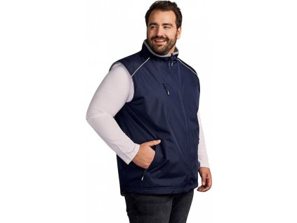 Oboustranná fleecová vesta C+ se stojáčkem (Barva Black-Steel Gray, Velikost 3XL)