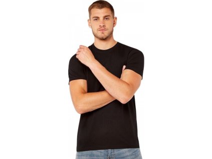 Módní tričko ze směsového materiálu (Barva černá, Velikost 3XL)
