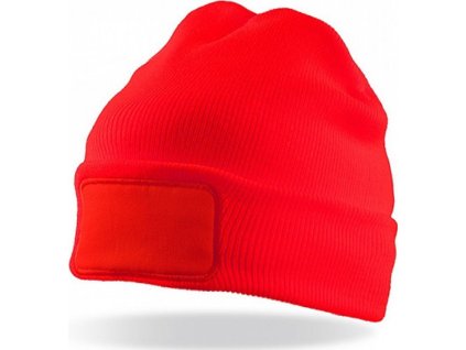 Recyklovaná dvojitá čepice Thinsulate™ Beanie pro potisk (Barva červená)