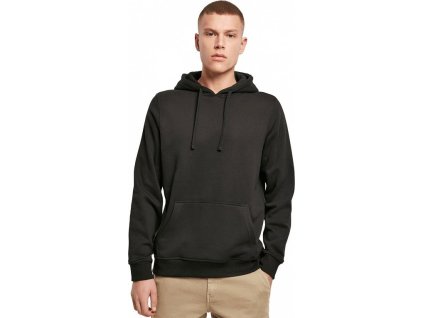 Ideální mikina na merch s kapucí bez zipu 250 g/m (Velikost XS, Barva černá)