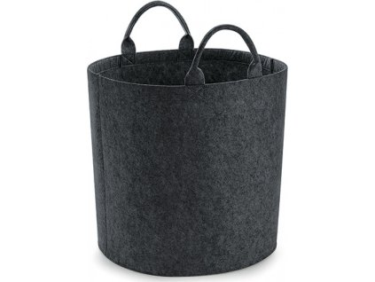 Plstěnný košík BagBase šedá uhlová melír