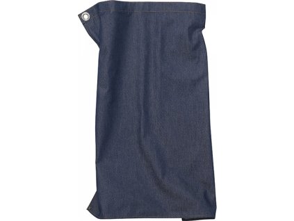 Krátká číšnická džínová zástěra se dvěmi očky (Barva modrý denim, Velikost 80 x 71 cm)