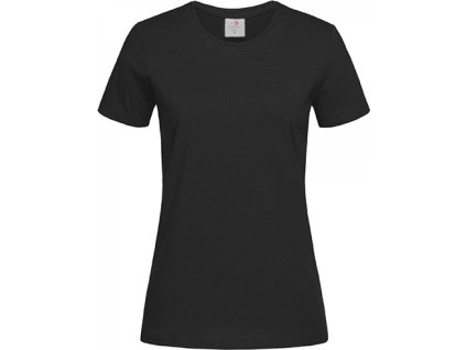 Klasické dámské tričko Stedman na tělo s certifikací Vegan (Barva šedá popelavá, Velikost 3XL)