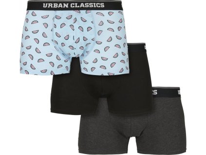Slim fit boxerky Urban Classics s elastanem, 3 ks v balení (Barva boxerky-UC-3, Velikost 3XL)
