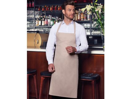Číšnická zástěra Bib Press Stud (Barva šedá tmavá)