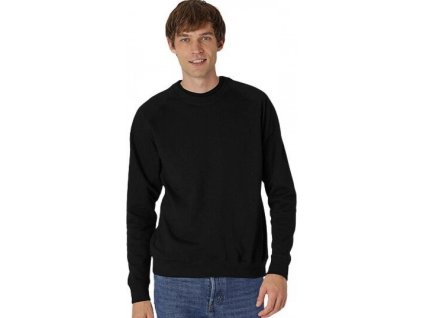 Unisex organická mikina Tiger přes hlavu bez kapuce 300 g/m (Barva černá, Velikost 3XL)