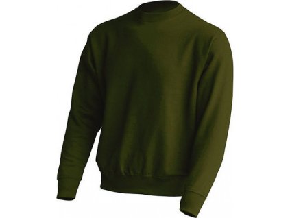 26793 9 panska mikina jhk bez zipu 290 g m zelena lesni vel m