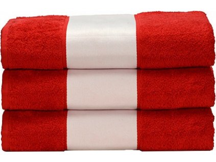 Bavlněný ručník 450 g/m s bordurou pro sublimační tisk (Barva šedá tmavá, Velikost 50 x 100 cm)