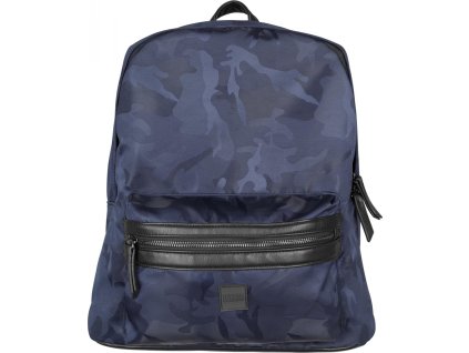 Městský batoh se žakárovým kamuflážových vzorem (Velikost one size, Barva modrá námořní kamufláž)