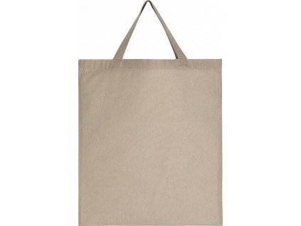 Taška s krátkými uchy ze směsi recyklovaných materiálů 38 x 42 cm (Barva přírodní)