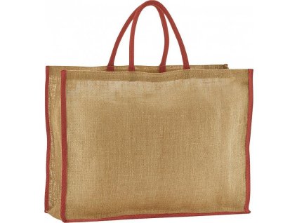 Velká nákupní jutová taška (Barva přírodní)
