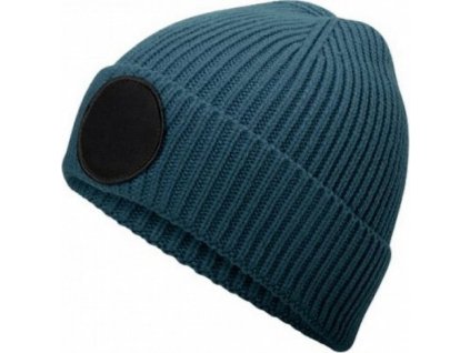 Zimní čepice s žebrovaným úpletem a kruhovou plochou pro potisk (Barva Airforce Blue-Black)