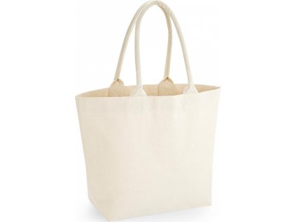 Plátěná taška z Fairtrade certifikované bavlny 35 x 37 x 18 cm (Barva přírodní)