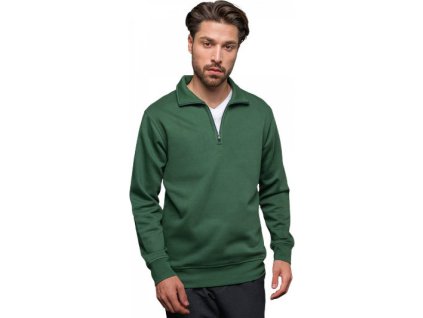 Měkká prémiová unisex mikina s krátkým zipem (Barva černá, Velikost 3XL)