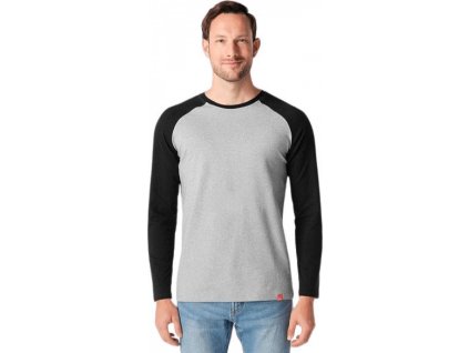 Baseballové triko Fargo Cityzen s kontrastními rukávy (Barva Bílá, Zelená, Velikost 3XL)