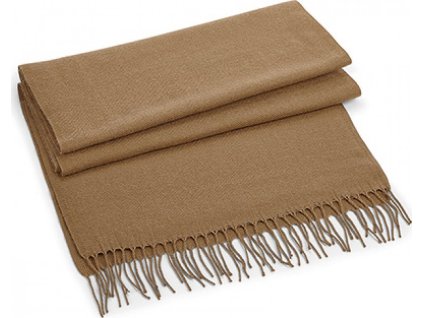 Oversize šála z luxusní příze Soft-Touch Beechfield Biscuit