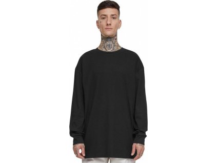 Organické boxy Rib oversize tričko Urban Classics (Barva černá, Velikost L)