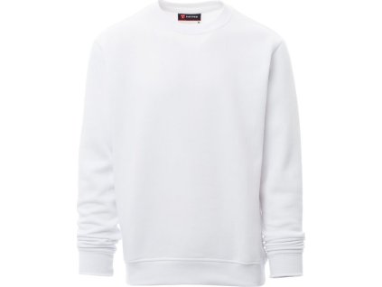 Mikina New Orleans s kulatým výstřihem a pevnými manžetami (Barva bílá, Velikost 3XL)