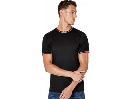 Fashion tričko ve střední gramáží a s kontrastním lemováním