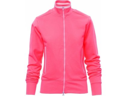 Dámská fluorescentní mikina Melbourne s postranními kapsami (Velikost XS, Barva FUCHSIOVÁ FLUO/BÍLÁ)