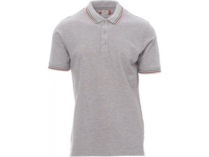 Unisex polokošile Italia v melírové variantě (Barva šedá melange, Velikost XXS)