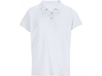 Dámská vegan polokošile Pulse 170 g/m s krátkým rukávem (Velikost XS, Barva bílá)