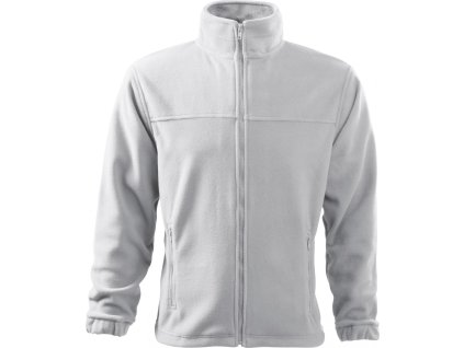 Pánská fleecová bunda s úpravou proti žmolkování (Velikost S, Barva zelená lahvová)